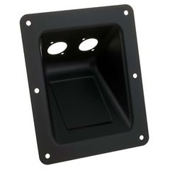 Adam Hall 87160 BLK - Dish black for 2 XLR or Speakon Sockets - Adam Hall