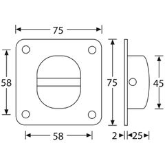 Adam Hall 5710 Flyware D-Ring black - Adam Hall-thumb-1
