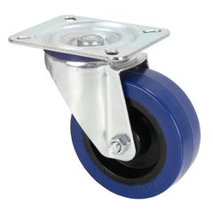 Adam Hall 372151 - Swivel Castor 100 mm with blue Wheel - Adam Hall