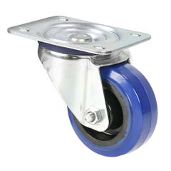 Adam Hall 372081 - Swivel Castor 80 mm with blue Wheel - Adam Hall