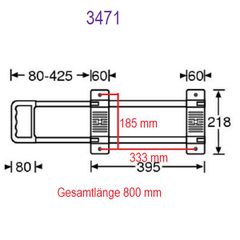 Adam Hall 3471 - Extendable Handle 1-stage - Adam Hall-thumb-1