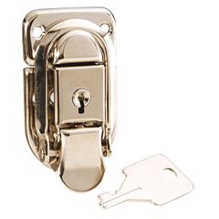 Adam Hall 1907 - Drawbolt small nickel-plated lockable - Adam Hall