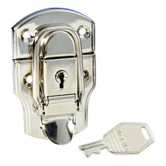 Adam Hall 1908 - Drawbolt medium nickel-plated lockable - Adam Hall
