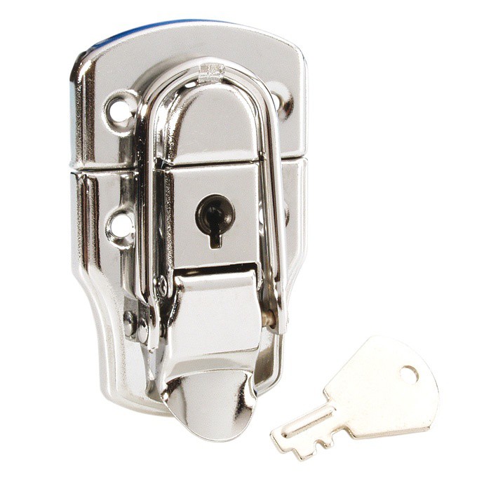 Adam Hall 1903 - Drawbolt medium chrome-plated lockable - Adam Hall