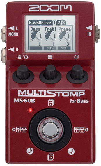 ZOOM MS-60B Multi Stomp Multi-effects for El.Bass - Zoom