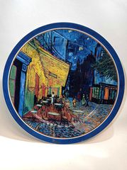 Μεγάλο διακοσμητικό συλλεκτικό πιάτο εξαιρετικής γερμανικής πορσελάνης Goebel (Vincent Van Gogh "Cafe de Nuit").