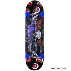 Ποδήλατο skateboard -waveboard '24 ΑΘΛΟΠΑΙΔΙΑ 4000 SKULL&ROSES