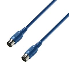 Adam Hall K3 MIDI 0150 BLU MIDI Cable 1.5 m blue - Adam Hall