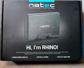 Natec Rhino USB 3.0 Θήκη για Σκληρό Δίσκο 3.5" SATA III