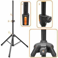 BESPECO PN90XLNO LOUDSPEAKER STAND 90Kg 210cm - BESPECO