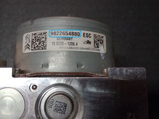 ABS, CITROEN, PEUGEOT, 9822654880, 10.0220-1206.4, 10022012064, 10.0916-3913.3, 10091639133, ΜΟΝΑΔΑ ΕΛΕΓΧΟΥ ΦΡΕΝΟΥ, "The ABS unit has a 12 months warranty."