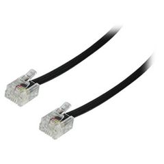 TASKER C6043B Telephon cable black 3m RJ11 - TASKER