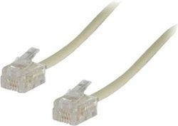 TASKER C6041 Telephon cable white 1m RJ11 - TASKER