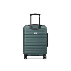 DELSEY SUITCASE SHADOW 5.0 55CM SLIM 4 DOUBLE WHEELS CABIN TROLLEY CASE GREEN