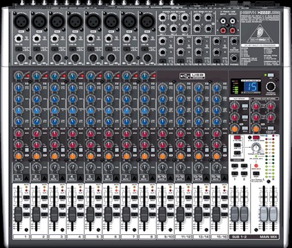 BEHRINGER Xenyx X2222USB 22-Input 2/2-Bus USB/Audio Interface Mixing Console - Behringer