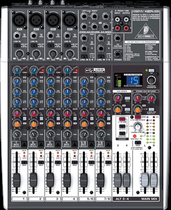 BEHRINGER Xenyx X1204USB 12-Input 2/2-Bus USB/Audio Interface Mixing Console - Behringer