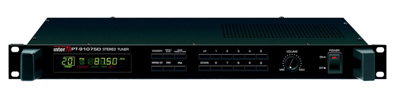 INTER-M PT-9107SD - Rack-Mountable Stereo/Mono AM/FM Tuner - InterM