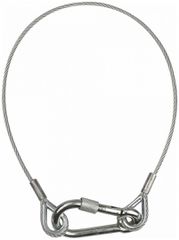 SHOWTEC 70147 Safety Cable VBG-70, 50 cm 50 cm, Ø 4 mm VBG-70, with safety ring, Certified - Showtec