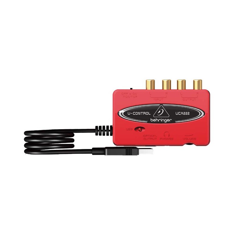 BEHRINGER UCA222 Ultra-low latency 2-In/2-Out USB audio interface - Behringer