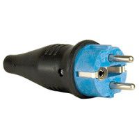 SHOWTEC 90398U Rubber Schuko 230V/240V CEE7/VII Connector Male - Showtec