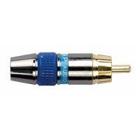 DAP AUDIO RMK102U RCA connector male, Black housing - Blue - DAP AUDIO
