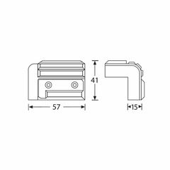Adam Hall 4072 - Small plastic cabinet corner stackable - Adam Hall-thumb-1
