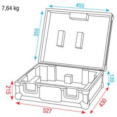 DAP AUDIO D7328 B Turntable-Pro Case Pickup - DAP AUDIO-thumb-1