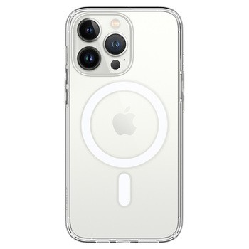 Magsafe Back Cover Σιλικόνης Διάφανο iPhone 13 Pro Max
