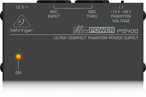 BEHRINGER PS400 Ultra-Compact Phantom Power Supply - Behringer
