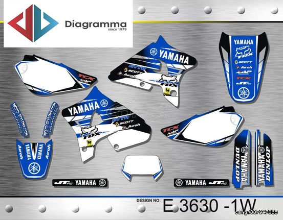 ΣΕΤ ΑΥΤΟΚΟΛΛΗΤΑ ΓΙΑ YAMAHA WR 200 1992-1999 ΚΙΤ ΓΡΑΦΙΚΩΝ DECALS KIT