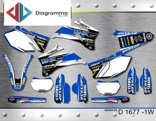 ΣΕΤ ΑΥΤΟΚΟΛΛΗΤΑ ΓΙΑ YAMAHA WR 450F 2007-2011 ΚΙΤ ΓΡΑΦΙΚΩΝ DECALS KIT