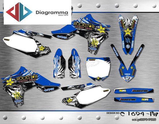 ΣΕΤ ΑΥΤΟΚΟΛΛΗΤΑ ΓΙΑ YAMAHA YZF 450 2010-2013 ΚΙΤ ΓΡΑΦΙΚΩΝ DECALS KIT