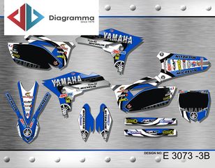 ΣΕΤ ΑΥΤΟΚΟΛΛΗΤΑ ΓΙΑ YAMAHA YZF 250 2010-2013 ΚΙΤ ΓΡΑΦΙΚΩΝ DECALS KIT