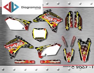 ΣΕΤ ΑΥΤΟΚΟΛΛΗΤΑ ΓΙΑ SUZUKI RMZ 450 2007 ΚΙΤ ΓΡΑΦΙΚΩΝ DECALS KIT