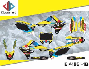 ΣΕΤ ΑΥΤΟΚΟΛΛΗΤΑ ΓΙΑ SUZUKI RMΖ 250 2019 ΚΙΤ ΓΡΑΦΙΚΩΝ DECALS KIT