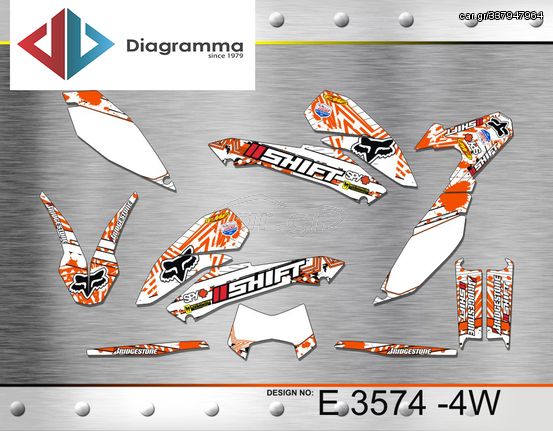 ΣΕΤ ΑΥΤΟΚΟΛΛΗΤΑ ΓΙΑ KTM 690 enduro 2007-2011 ΚΙΤ ΓΡΑΦΙΚΩΝ DECALS KIT