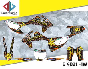 ΣΕΤ ΑΥΤΟΚΟΛΛΗΤΑ ΓΙΑ KTM SX SXF series 2016-2018 ΚΙΤ ΓΡΑΦΙΚΩΝ DECALS KIT