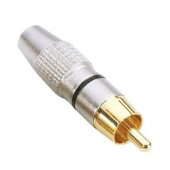 Adam Hall 7620 BLK RCA Plug black - Adam Hall