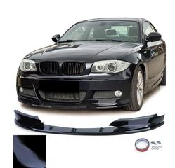 Μπροστινό spoiler σε μαύρο γυαλιστερό για BMW 1 series E82 E88 2011-2013