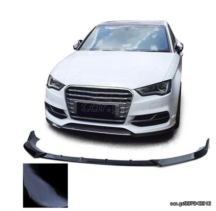 Μπροστινό Spoiler σε μαύρο γυαλιστερό για Audi A3 8V Vorfacelift 2012-2016