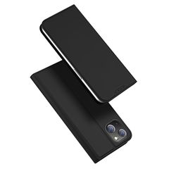 Θήκη iPhone 15 Plus DUX DUCIS Skin Pro Series με βάση στήριξης, υποδοχή καρτών και μαγνητικό κούμπωμα Flip Wallet από συνθετικό δέρμα και TPU μαύρο