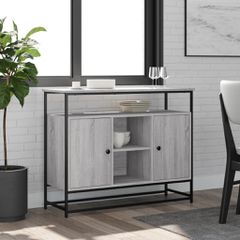 Μπουφές Γκρι Sonoma 100x35x80 εκ. από Επεξεργασμένο Ξύλο 835542