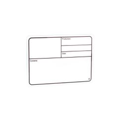 Adam Hall 88001 - Tour Label plastic white self-adhesive 177x127mm - Adam Hall