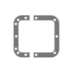 PENNELCOM L0906-BACKPLATE w-SPLIT DISHES - PENN-ELCOM