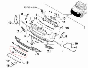 ΣΙΤΑ ΠΡΟΦΥΛΑΚΤΗΡΑ ΕΜ ΓΝΗΣΙΑ FIAT PANDA 319 2012-2016