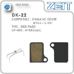 ΤΑΚΑΚΙΑ ΔΙΣΚΟΦΡΕΝΟΥ ZEIT DK-22 - Shimano Deore Hydraulic BR-M555