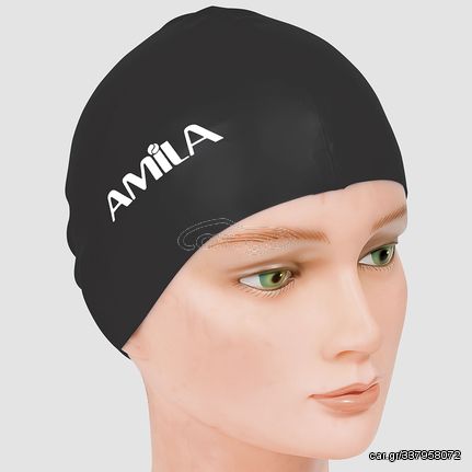 Amila Σκουφάκι Κολύμβησης Basic Μαύρο 47013