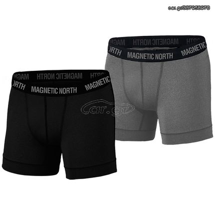 Magnetic North Boxer 2Pack Black-Gray 50020
