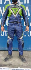 dainese kawasaki 52 στολη αντικα δερματινη leather DIVISIBLE MOTORCYCLE SUIT SIZE52 vintage