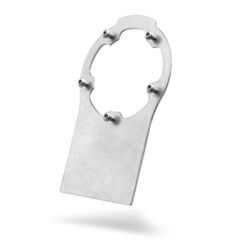 Nuke Steel mounting bracket for Remote filler cap, with M6 bolts